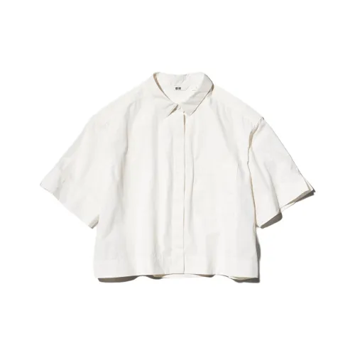 UNIQLO Сливочный Женские Рубашки