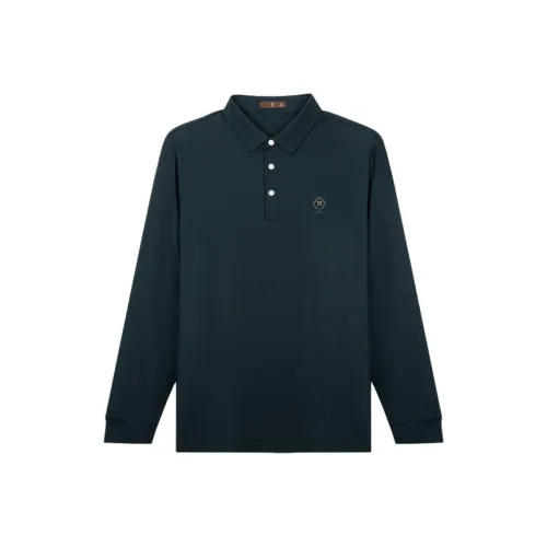 CAIZI Темно-синий Унисекс Поло