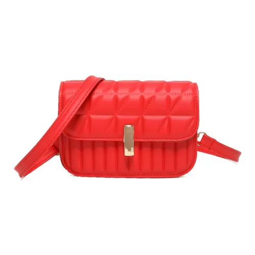 Boniu ПУ (полиуретан) Сумка через плечо плечевая сумка Унисекс Красная Черная