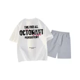 Белый топ, светло-серый низ