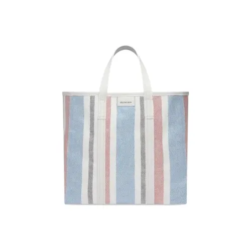 Balenciaga Barbes Нейлон Тоут Сумка Сумка для покупок Сумка на плечо Сумка среднего размера Женская Синяя