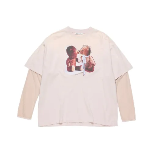 Acne Studios Реглан-рукав Т-рубашка Женская Фиолетово-розовая