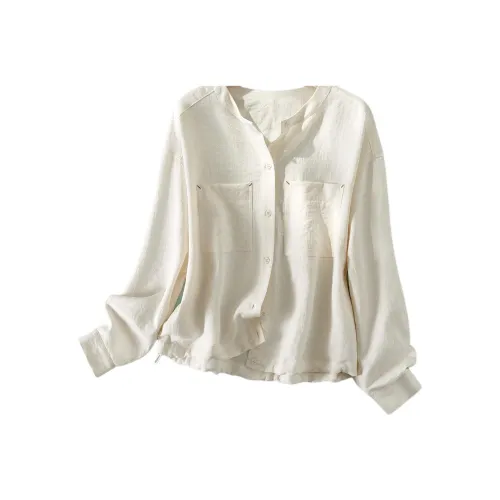 IHIMI Белое Женское Короткое Пальто