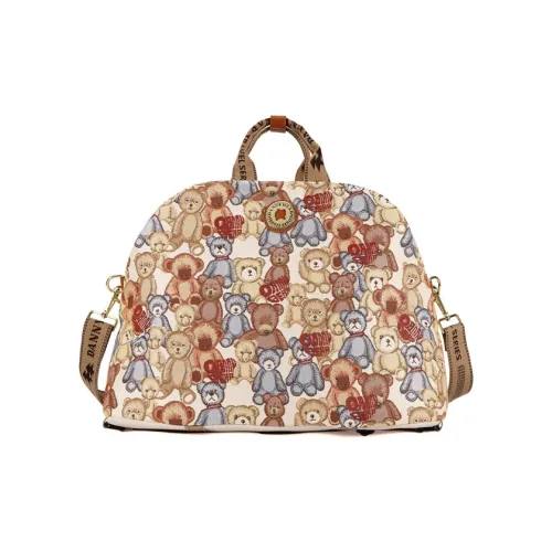 DANNYBEARJEANS Ткань Холст Через плечо Сумка Обычная Унисекс Dudu Медведь Коричневый Розовый