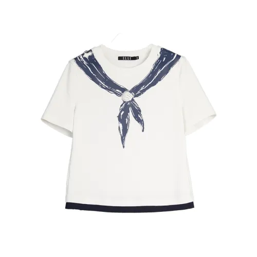 ELLE Белые Женские Футболки