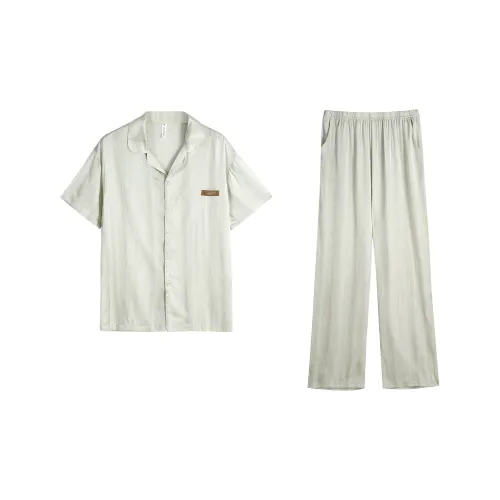 XUANZHITING Светло-зеленый Мужской Пижамный комплект