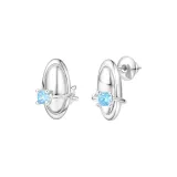 Серебристo-голубой