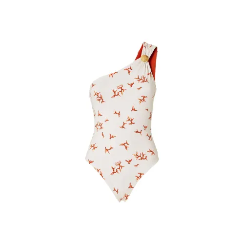 FENDI SS25 Ван-Пис Купальник Женская Белая