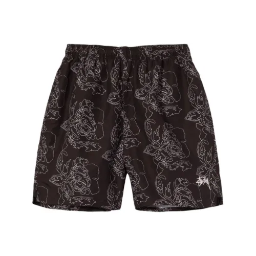 Stussy Повседневные шорты Мужские Черные