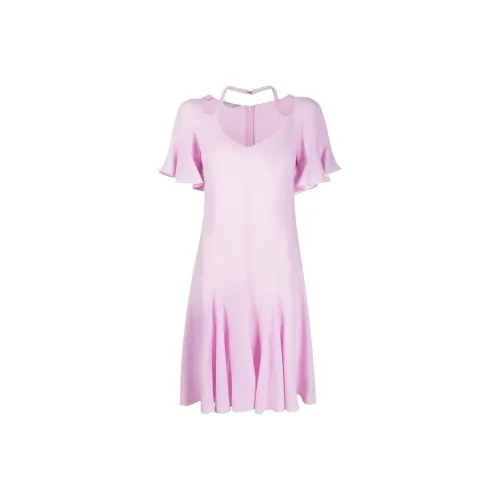STELLA MCCARTNEY Розовые Женские Платья с Коротким Рукавом
