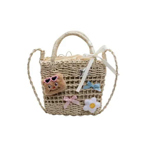 Boniu Сумка через плечо из плетеного соломы женская многоцветная