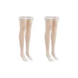 Белый, кружево, гороховый узор, 2 штуки