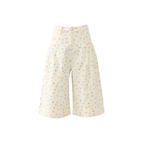 BRN YC 5566 Цветочные Штаны-капри Женские Джинсовые Шорты