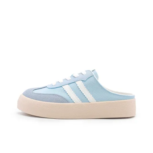 DEERWAY Противоскользящие Сопротивляющиеся запахам Тихие Домашние тапочки Женские Белые Синие