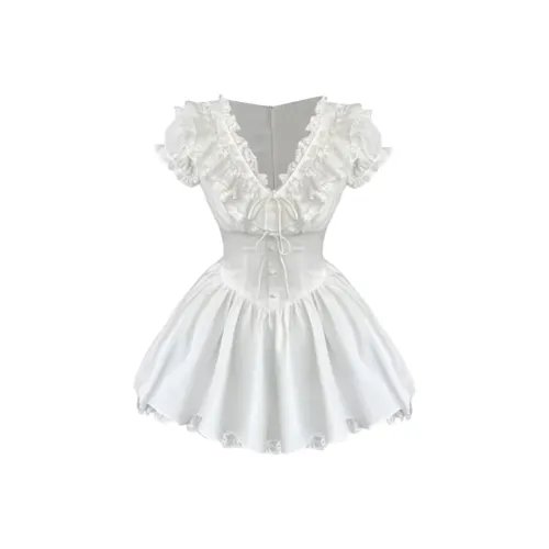 AFGGD Короткий рукав Платье Женское