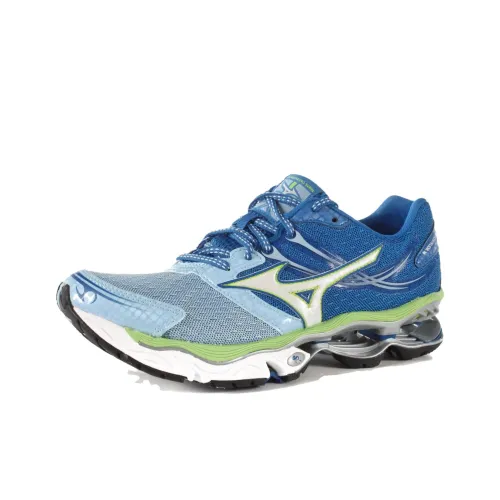 Mizuno Устойчивые к истиранию низкие беговые кроссовки для женщин синие серые зеленые