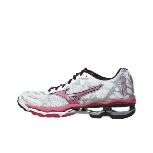 Mizuno Устойчивые к истиранию низкие беговые кроссовки для женщин белые