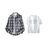 Темно-синий, синий + белый, футболка