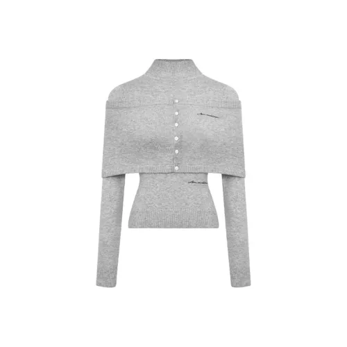 Ann Andelman Серые Женские Свитера