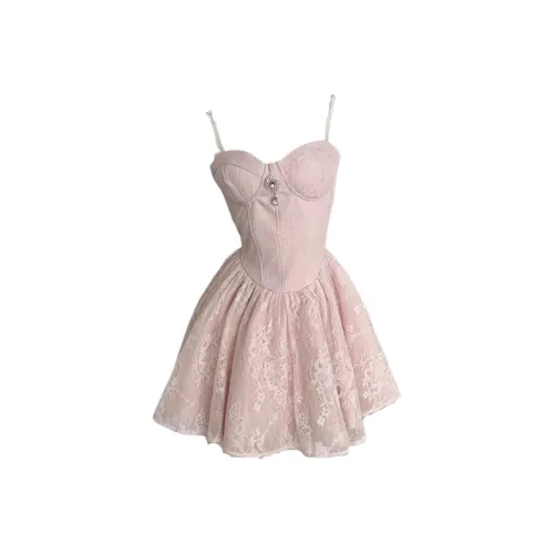 Seeeemi Slip Платье Женское Розовое
