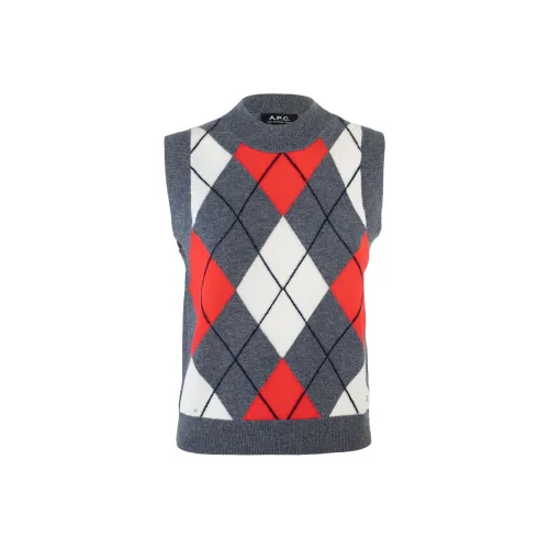 A.P.C Антрацитовые Женские Жилеты