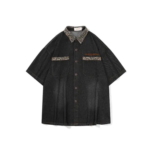 YOUSEKOO Черная унисекс рубашка