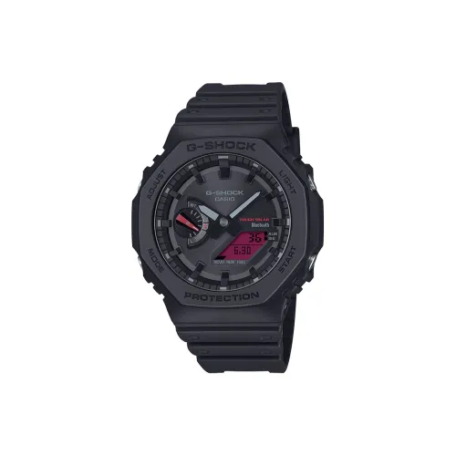 CASIO BLACK and BOLD RED Collection Кварцевый механизм Часы Мужские Красный Циферблат часов