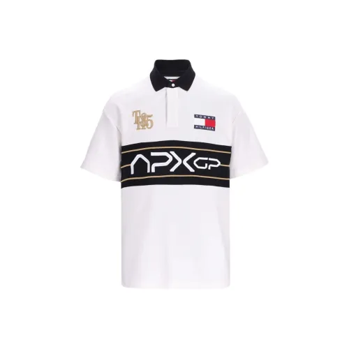 Tommy Hilfiger F1 High Speed Car Movie, Collaboration Creamy Men's Polo