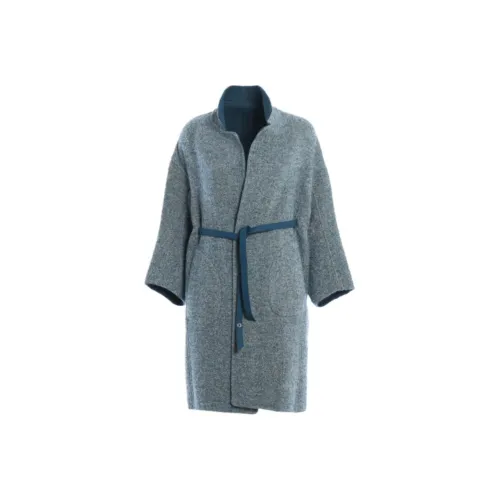 Loro Piana Пальто Женское Пыльно-Синий