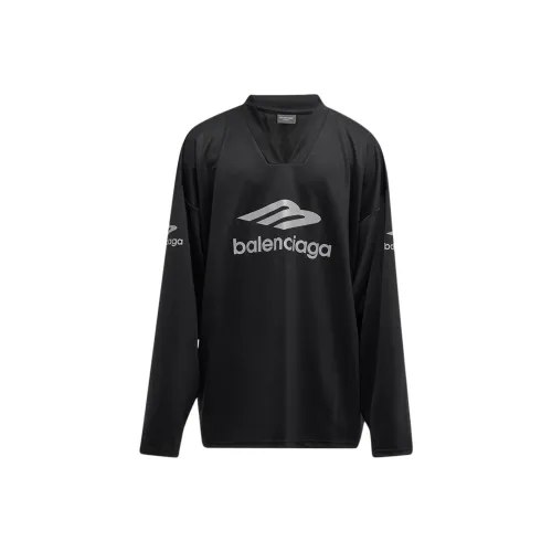 Balenciaga FW24 T Рубашка Мужская Свободного кроя Черная