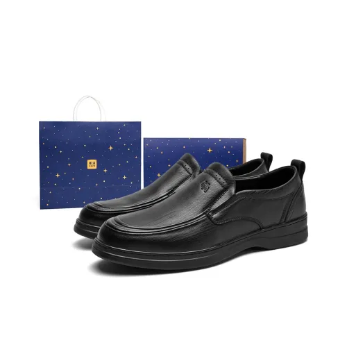 HLA Повседневные кожаные туфли с низким верхом Мужские