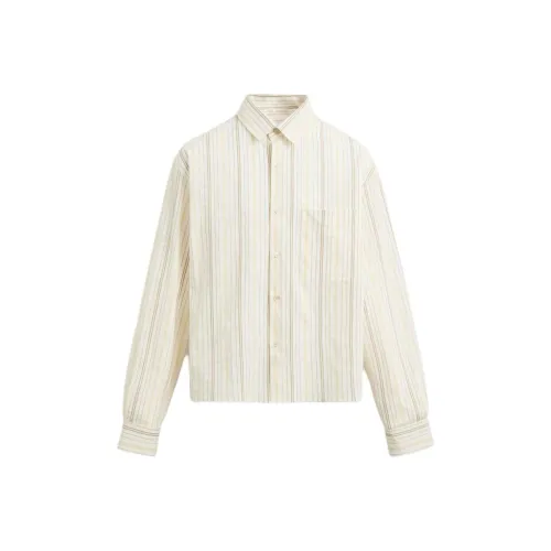 ZARA Морозный Белый Мужские Рубашки