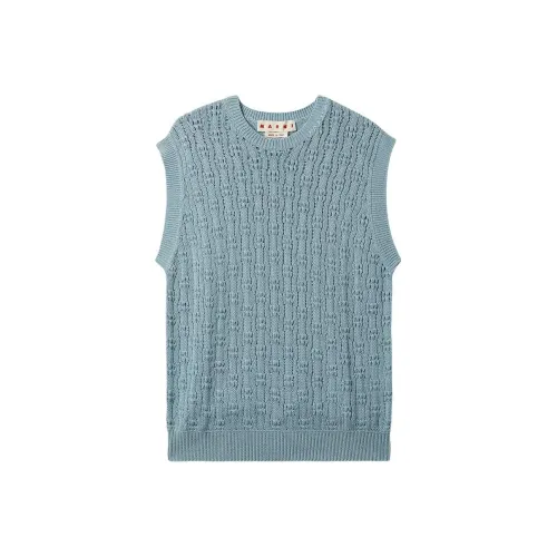 MARNI Мужские жилеты цианового цвета