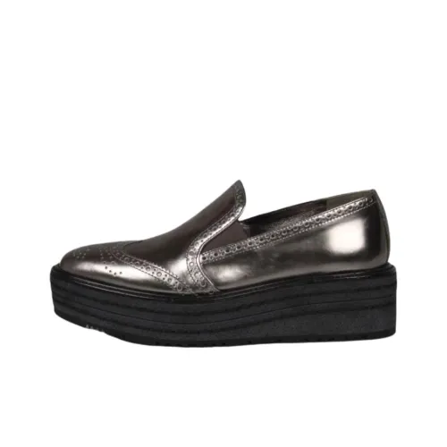 PRADA Клин-каблук Высокие каблуки 4CM Женские Золотой