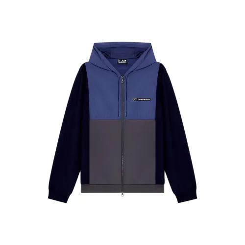 EMPORIO ARMANI EA7 Свитшот Мужской Темно-синий Синий