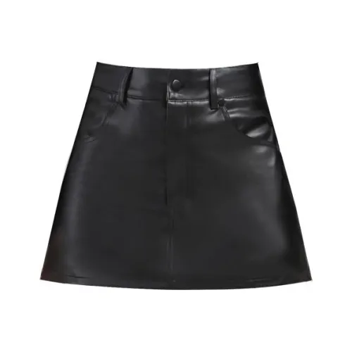 YINLEI Кожаные короткие юбки для женщин