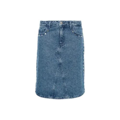 Paloma Шерсть Джинсовые короткие юбки Женские Синий