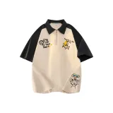 Бежево-абрикосовый, черный