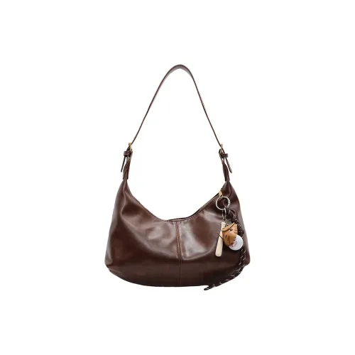 morellybear ПУ (полиуретан) Сумка через плечо Женская Коричневый Кофейный Темный чай