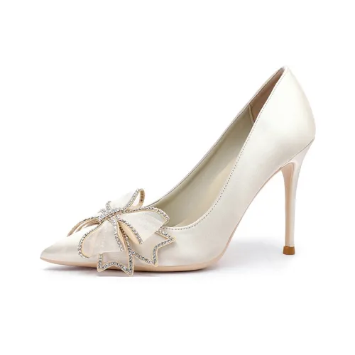 Beerus Узкий каблук Высокие каблуки Женские Экрю