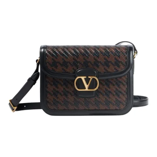 Valentino Garavani Кожа Сумка через плечо Мужская Черная Коричневая