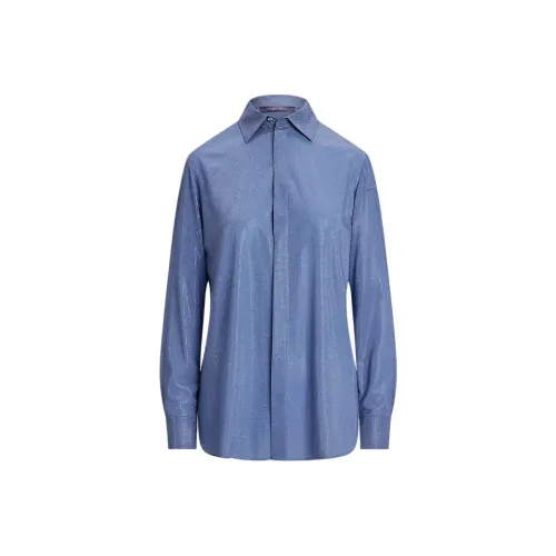 Ralph Lauren Collection SS25 Рубашка Женская Синяя