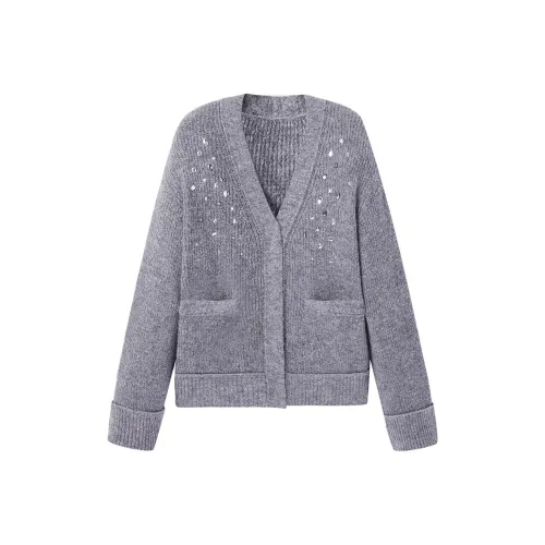 PEACEBIRD Серый Женский Трикотаж