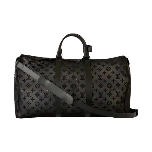 LOUIS VUITTON Keepall Кожа Сумка Стандартная Мужская Черная