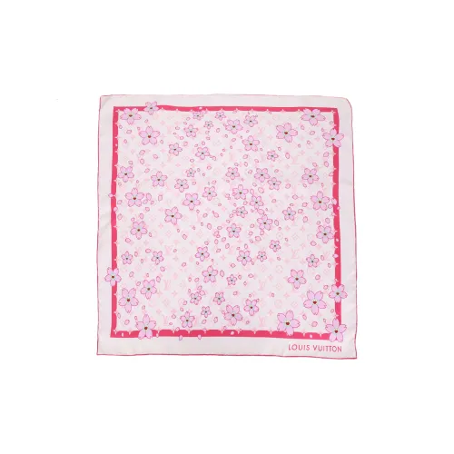 LOUIS VUITTON Шелковые шарфы Унисекс Розовый