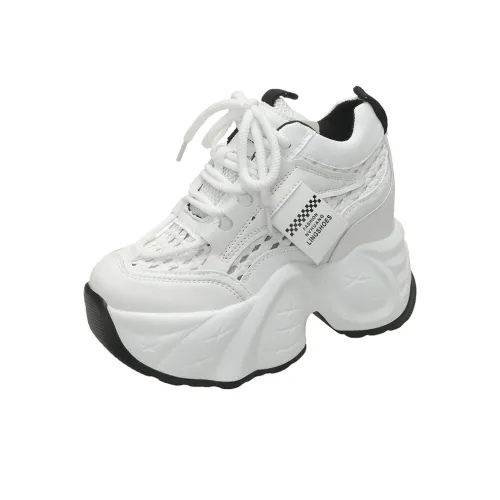 Dragon Dance визуально увеличивает рост Низкий топ Толстая подошва Кроссовки Женские