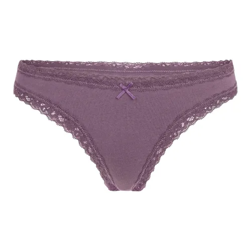 SKIMS SS25 Легкий хлопок Кружево Стринг Трусы Женские 1 Пачка