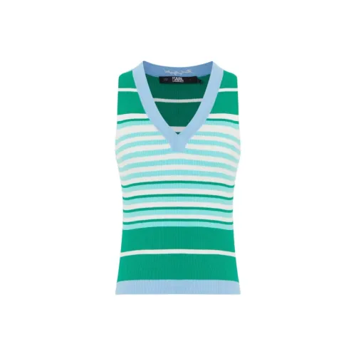 Karl Lagerfeld Майка Женская Зеленая