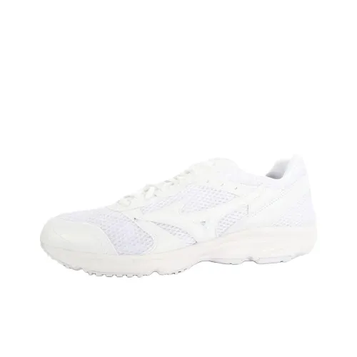 Mizuno Устойчивые к истиранию низкие беговые кроссовки для мужчин белые