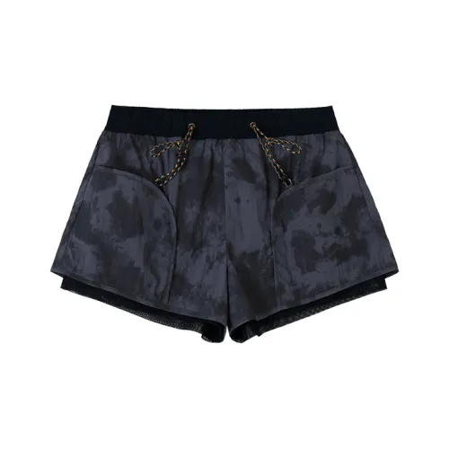 CONP Темно-красновато-фиолетовые унисекс повседневные шорты